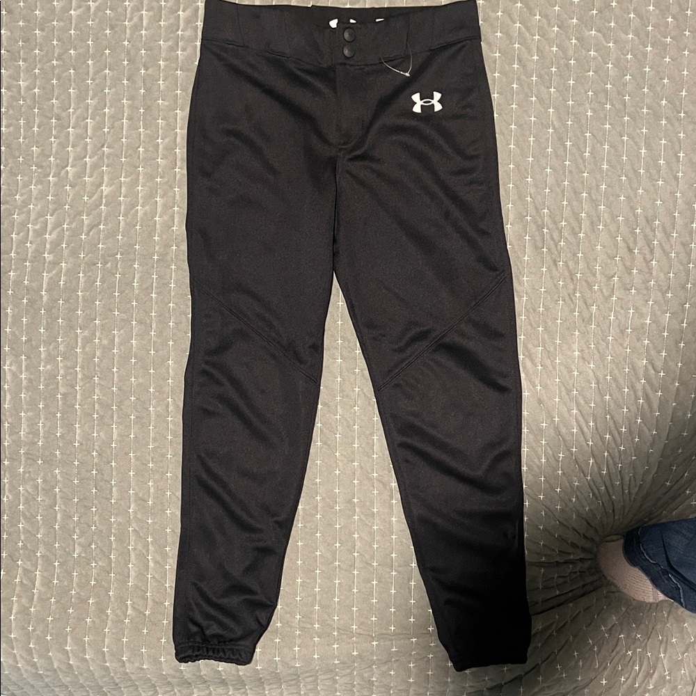 Boys Under Armour Black Baseball Pants